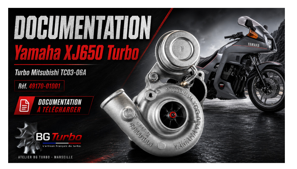 Documentation Yamaha XJ650 Turbo et turbo Mitsubishi TC03-06A