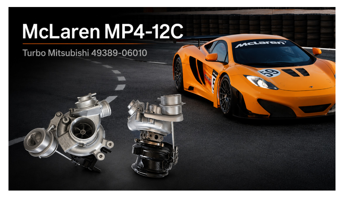 Turbo Mitsubishi 49389-06010 pour McLaren MP4-12C M838T