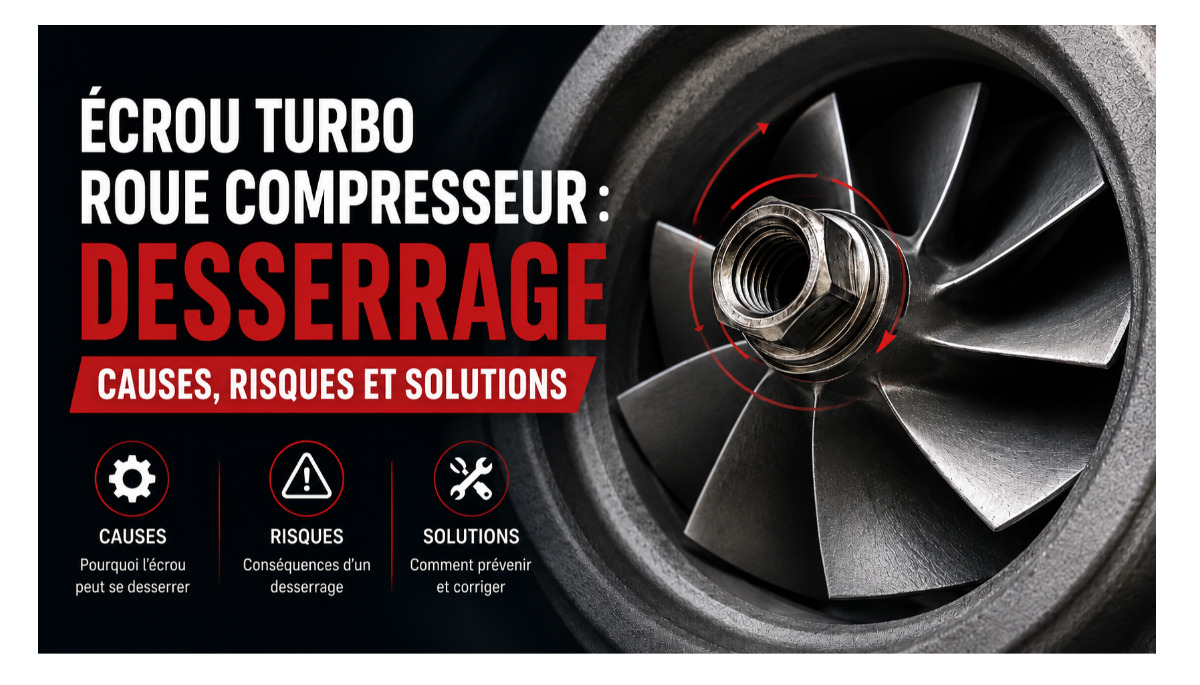 Écrou de turbo desserré : causes réelles, diagnostic et erreurs à éviter