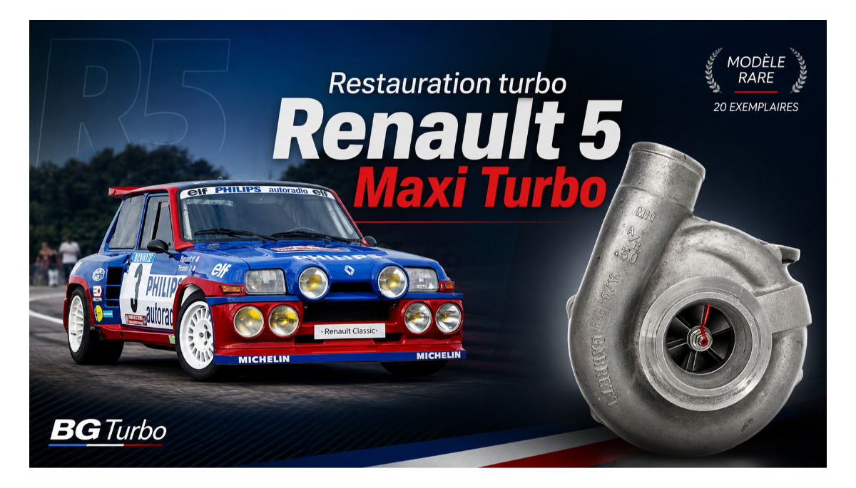 Restauration turbo Renault 5 Maxi Turbo : BG Turbo restaure un turbo rare dans son atelier de Marseille