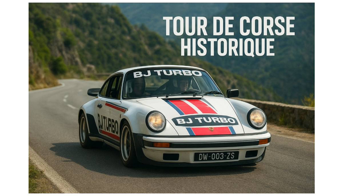 BJ Turbo au Tour de Corse Historique 2025 avec la Porsche 930 de Caruso Motorsport