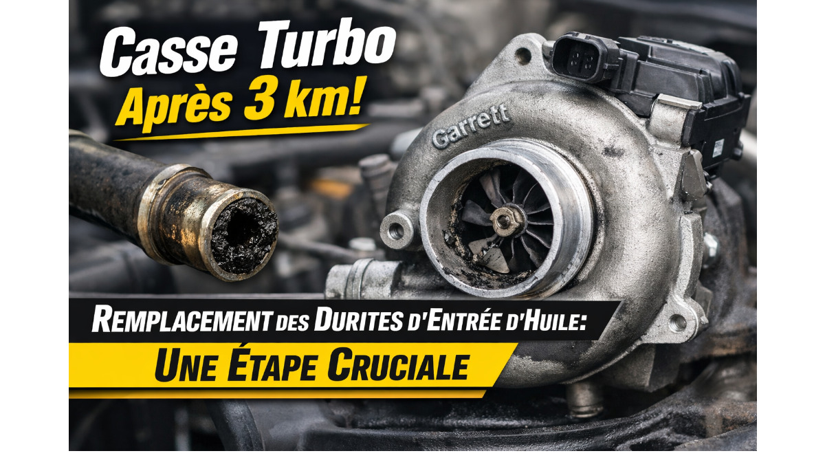 Pourquoi remplacer les durites d’entrée d’huile lors du remplacement d’un turbo ?