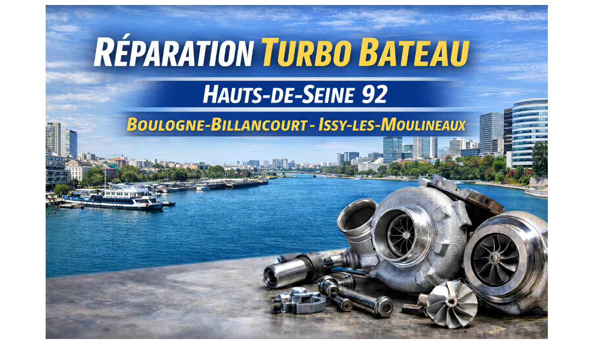 Réparation turbo bateau Hauts-de-Seine 92 – Boulogne-Billancourt, Issy-les-Moulineaux