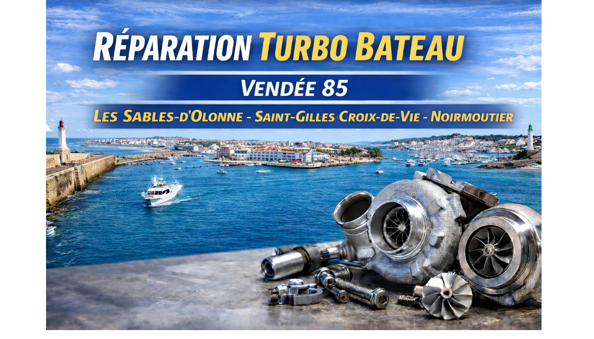 Réparation turbo bateau Vendée 85 – Les Sables-d’Olonne, Saint-Gilles-Croix-de-Vie, Noirmoutier