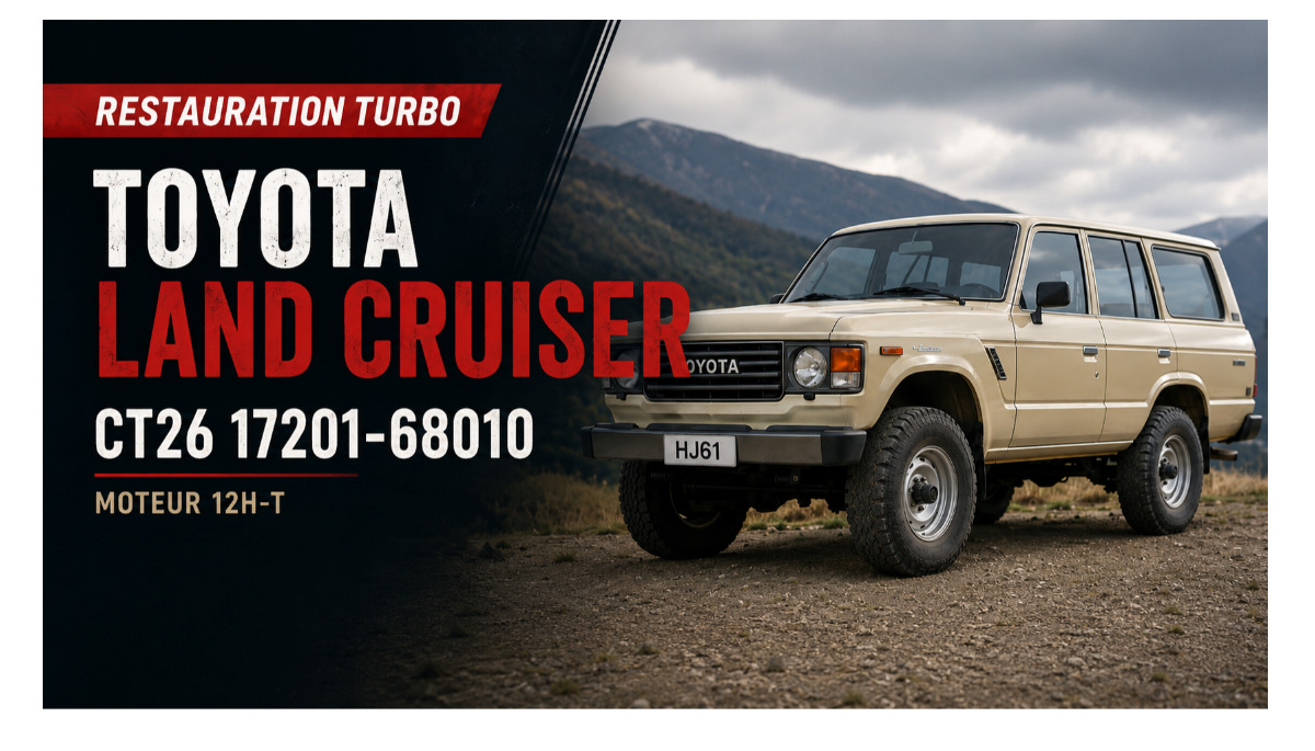 Restauration turbo Toyota Land Cruiser CT26 17201-68010