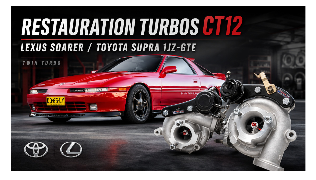 Restauration des turbos CT12 des Lexus Soarer et Toyota Supra 1JZ-GTE : expertise BG Turbo