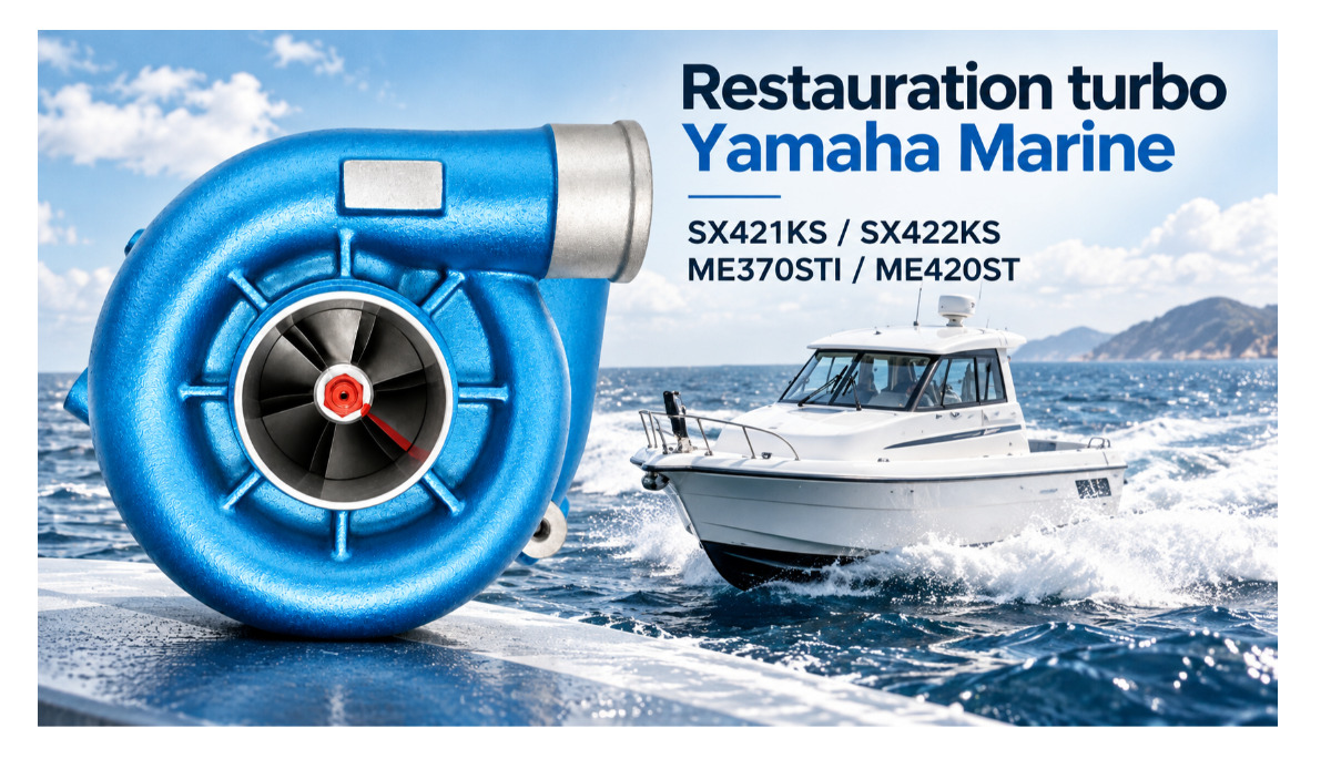 Restauration des turbos Yamaha Marine SX421KS et SX422KS – Expertise BG Turbo