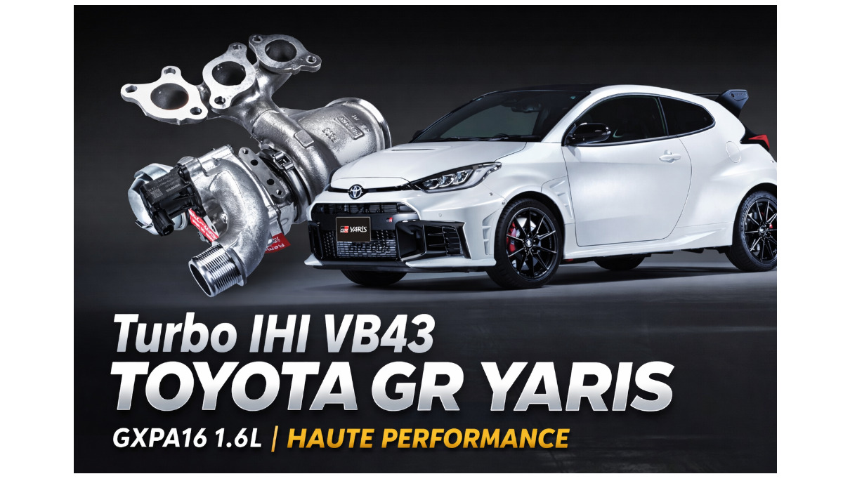 Turbo IHI VB43 Toyota GR Yaris GXPA16 1.6L – Référence OE 17201-18010