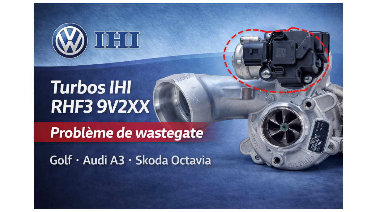Pourquoi BG Turbo refuse de vendre et réparer les turbos IHI RHF3 9V2XX ? | Problème de wastegate confirmé par Volkswagen