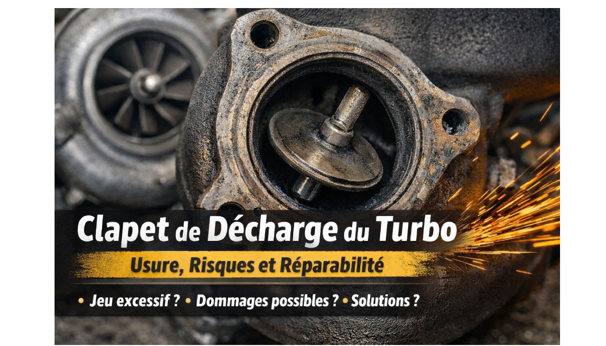 Clapet de décharge du turbo : fonctionnement, symptômes d’usure et risques mécaniques