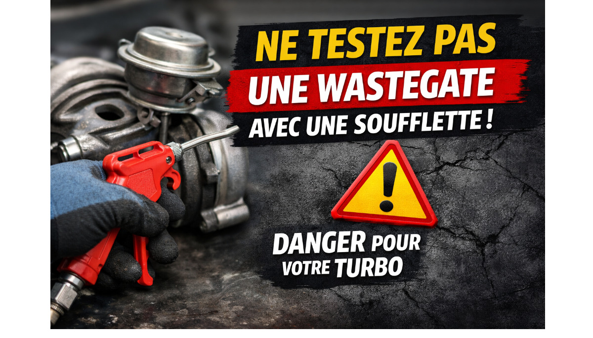 Tester une wastegate de turbo : ATTENTION  à l'erreur de la soufflette !