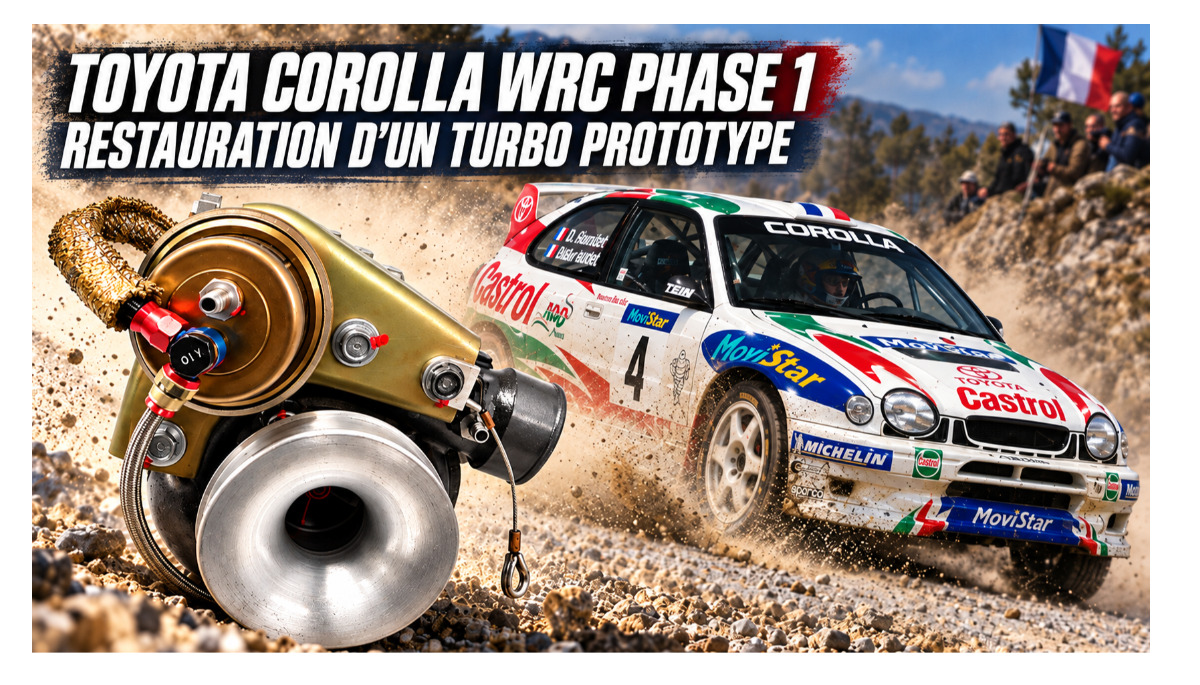 Toyota Corolla WRC Phase 1 : restauration d'un turbo prototype chez BG Turbo
