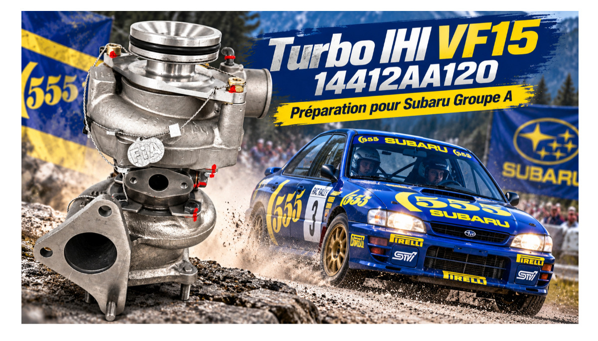 Turbo IHI VF15 14412AA120 : préparation hybride pour Subaru Groupe A