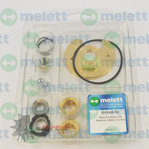 Turbo PIECES DETACHEES - Kit réparation (Major) S4D (Replaces 318406 / 318408)

