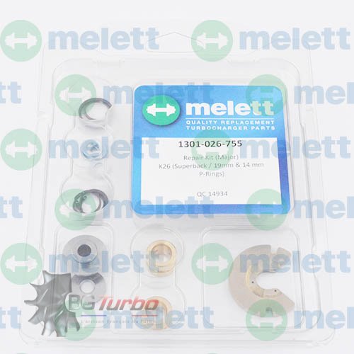 Turbo PIECES DETACHEES - Kit réparation (Major) K26 (Superback / 19mm & 14mm P-Rings)
