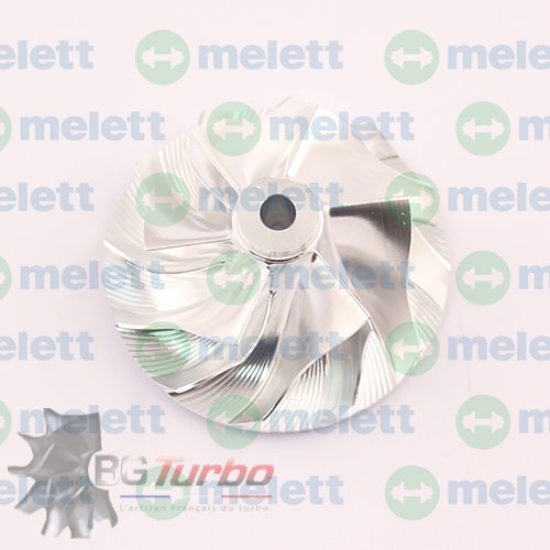 Turbo PIECES DETACHEES - Roue compresseur (MFS) TD025 (Turbos 49180-01240/70) Reverse Rotation
