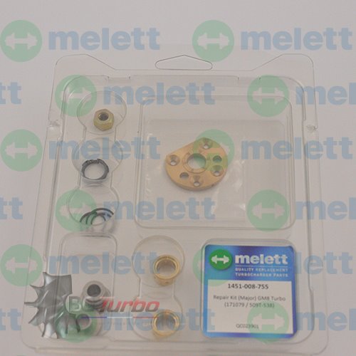 Turbo PIECES DETACHEES - Kit réparation (Major) GM8 Turbo (171079 / 509T-538)
