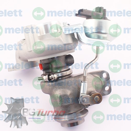 TURBO MELETT TD02L1107TVT2 NEUF ADAPTABLE - CITROEN DS FORD PEUGEOT BERLINGO C3 C4 DS3 FIESTA 208 308 PARTNER BHY DV6FD 1,6 L 75 99 CV - 4917203000
