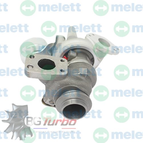 TURBO MELETT TD02L1107TVT2 NEUF ADAPTABLE - CITROEN OPEL PEUGEOT BERLINGO C3 COMBO 208 308 YHY DV5RD 1,5 L 75 102 CV - 4917203100
