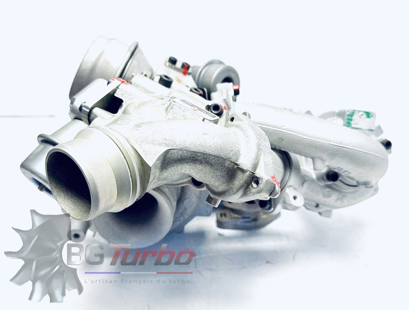 TURBO BORGWARNER R2SKP35+K16 RECONDITIONNÉ EN FRANCE - BMW SERIE 1 E81 E87 X1 E84 N47 D20 2,0 L 204 CV - 10009700006 - 123D - 123 D
