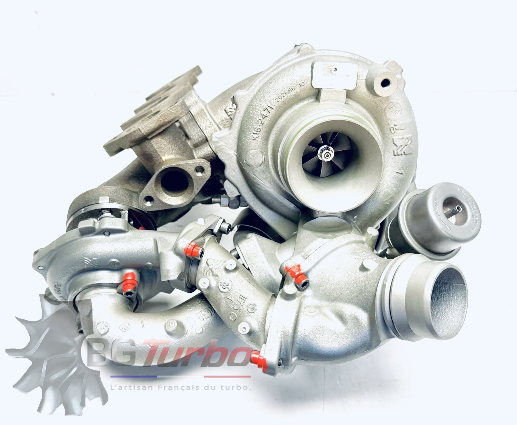 TURBO BORGWARNER R2SKP35+K16 NEUF - BMW SERIE 1 E81 E87 X1 E84 N47 D20 2,0 L 204 CV - 10009700014
