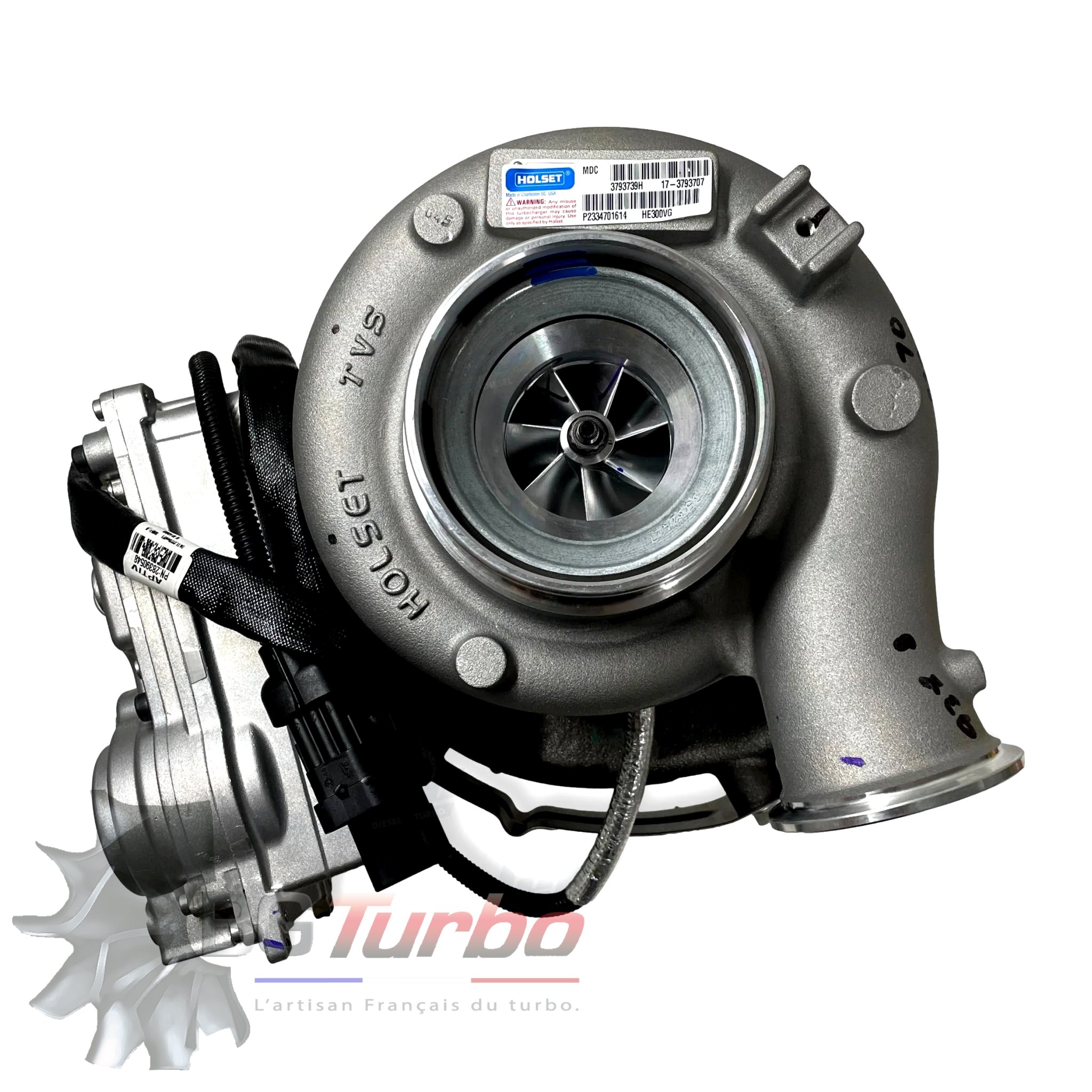 Turbo TURBO - NEUF ORIGINE - INDUSTRIEL - 6461230 - 3793749H &nbsp;- Cummins Industrial 6.7 d QSB Tier 4 3793717 - 3793748 - 3793749 - 3793750 - 3793751

