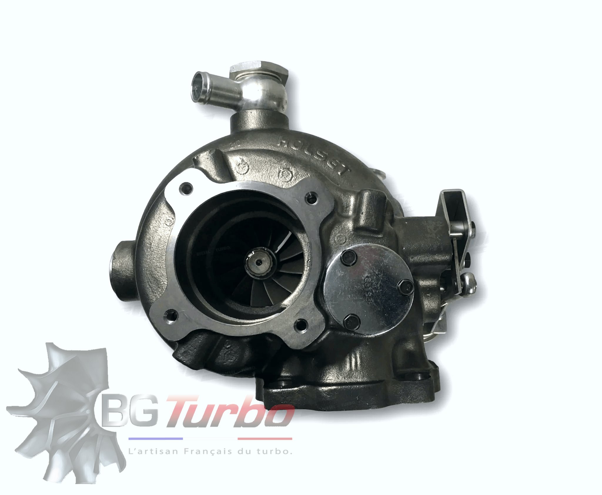 Turbocompresseur HOLSET HX55WM référence 4045102 pour moteur Iveco Marine Cursor 8 diesel, compatible selon montage avec les références HOLSET / Cummins 4033329, 4033329H, 4045101 et 4045102, ainsi qu'avec les références OE Iveco 8043483 et 5452052. Turbo notamment associé aux applications marines Iveco Cursor 8 à partir de 2005
