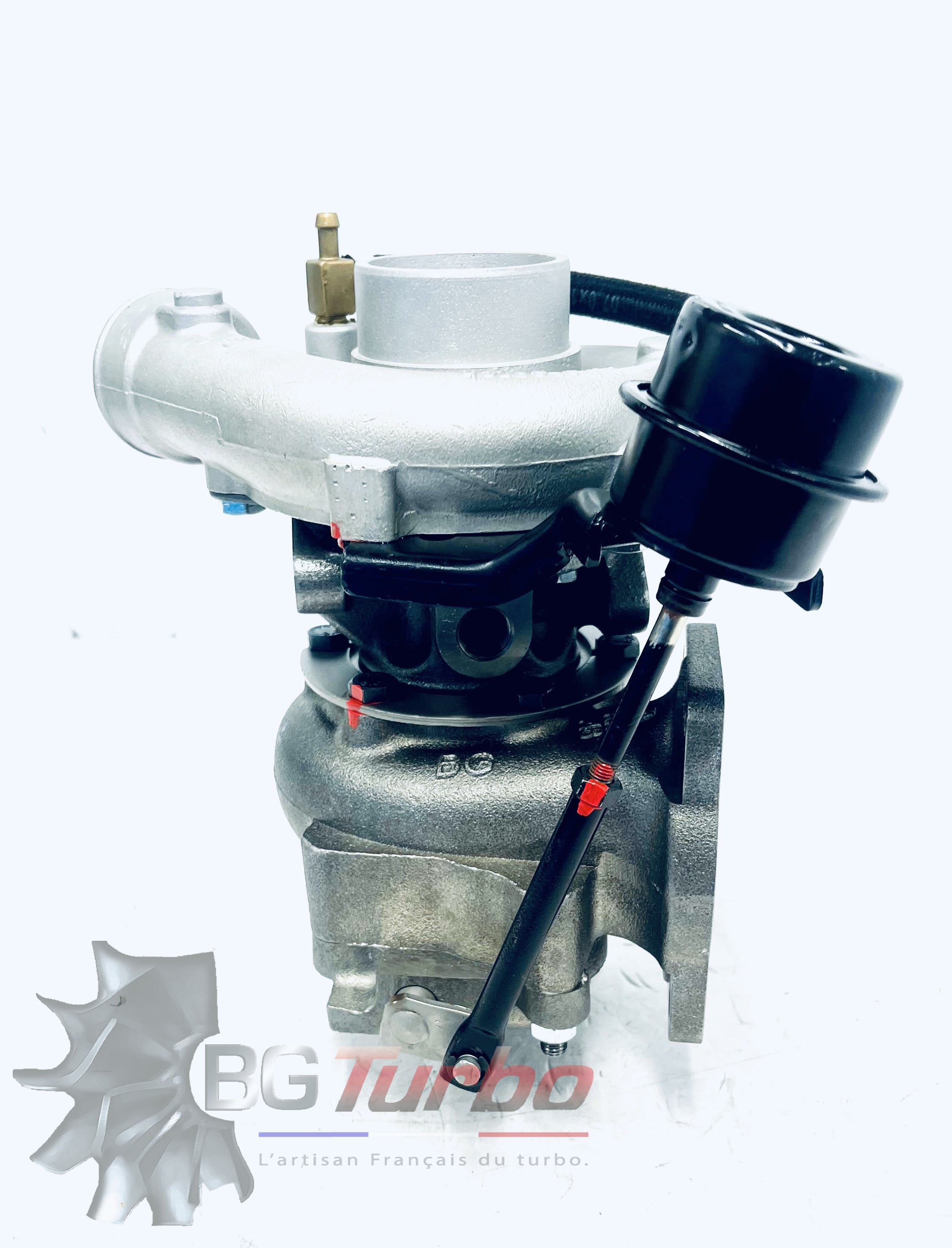 TURBO - HYBRIDE - E/S PRÉPARÉ EN FRANCE - STAGE2 - TBO338 - 6+6 pales - MFS PERFORMANCE 4B07Diamètre admission - Ind : 55,17 mm / Exd : 69,96 mm / Angle : 0°
