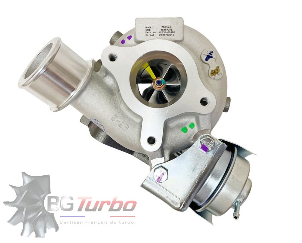 TURBO MITSUBISHI TF035HL12B-11HE1T-VG RECONDITIONNÉ EN FRANCE - MITSUBISHI PAJERO L200 4N15 2,4 L 152 178 CV - 4933501410
