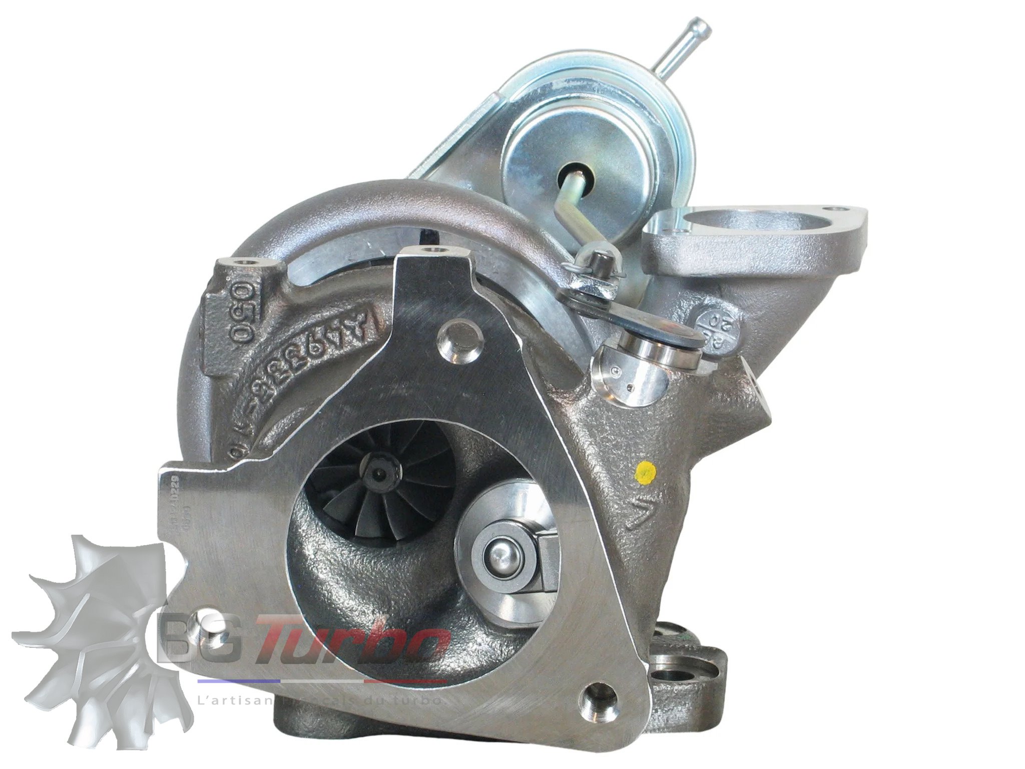 TURBO - HYBRIDE -  E/S PRÉPARÉ EN FRANCE  - STAGE3 - TF035 - 6+6 pales - MFS PERFORMANCE D466
Diamètre admission - Ind : 42,24 mm / Exd : 56,02 mm / Angle : 30°
Turbo Hybride Renault Clio 4 RS 200 cv et RS Trophy 220 cv
