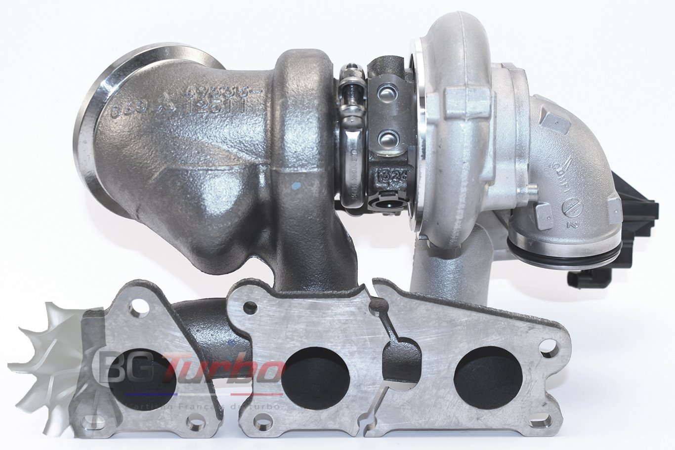 TURBO - HYBRIDE -  NEUF OE PRÉPARÉ EN FRANCE  - STAGE2 - 0 - 6+6 pales - MFS PERFORMANCE D433
Diamètre admission - Ind : 43,61 mm / Exd : 56,02 mm / Angle : 30°
