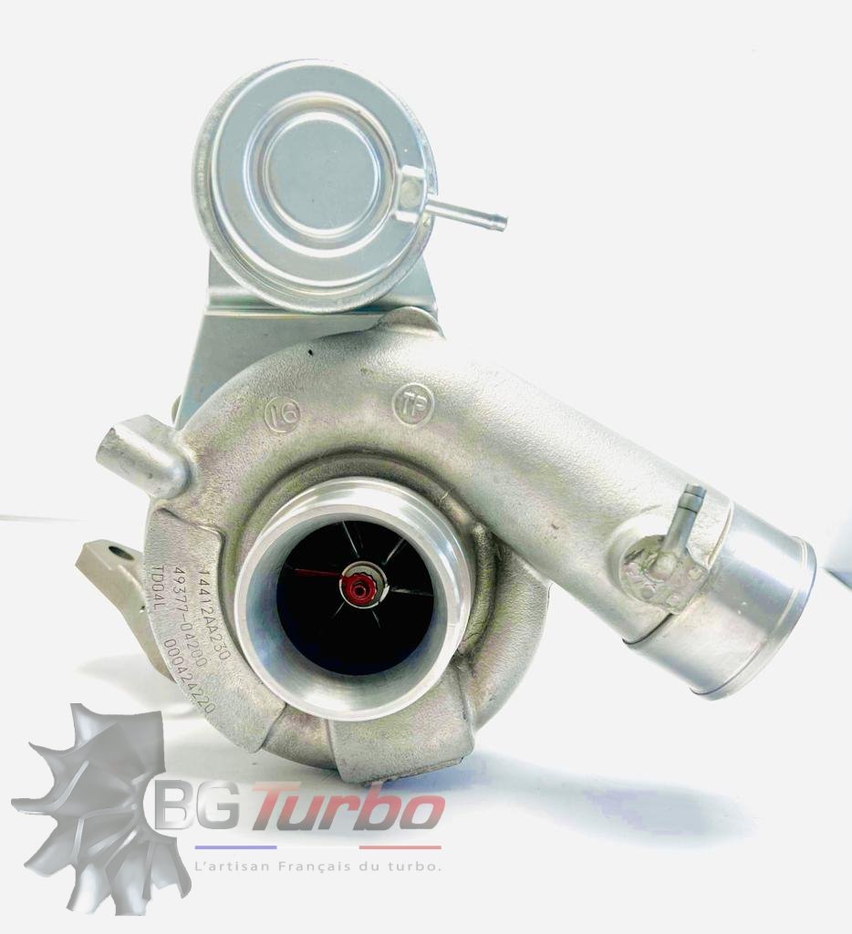 TURBO - HYBRIDE - ES PRÉPARÉ EN FRANCE  - STAGE2 -  TD04 - 5+5 pales MFS PERFORMANCE D442
Diamètre admission - Ind : 46,02 mm / Exd : 58 mm - SUBARU - IMPREZA - EJ20 - 14412AA231 - 14412AA230
