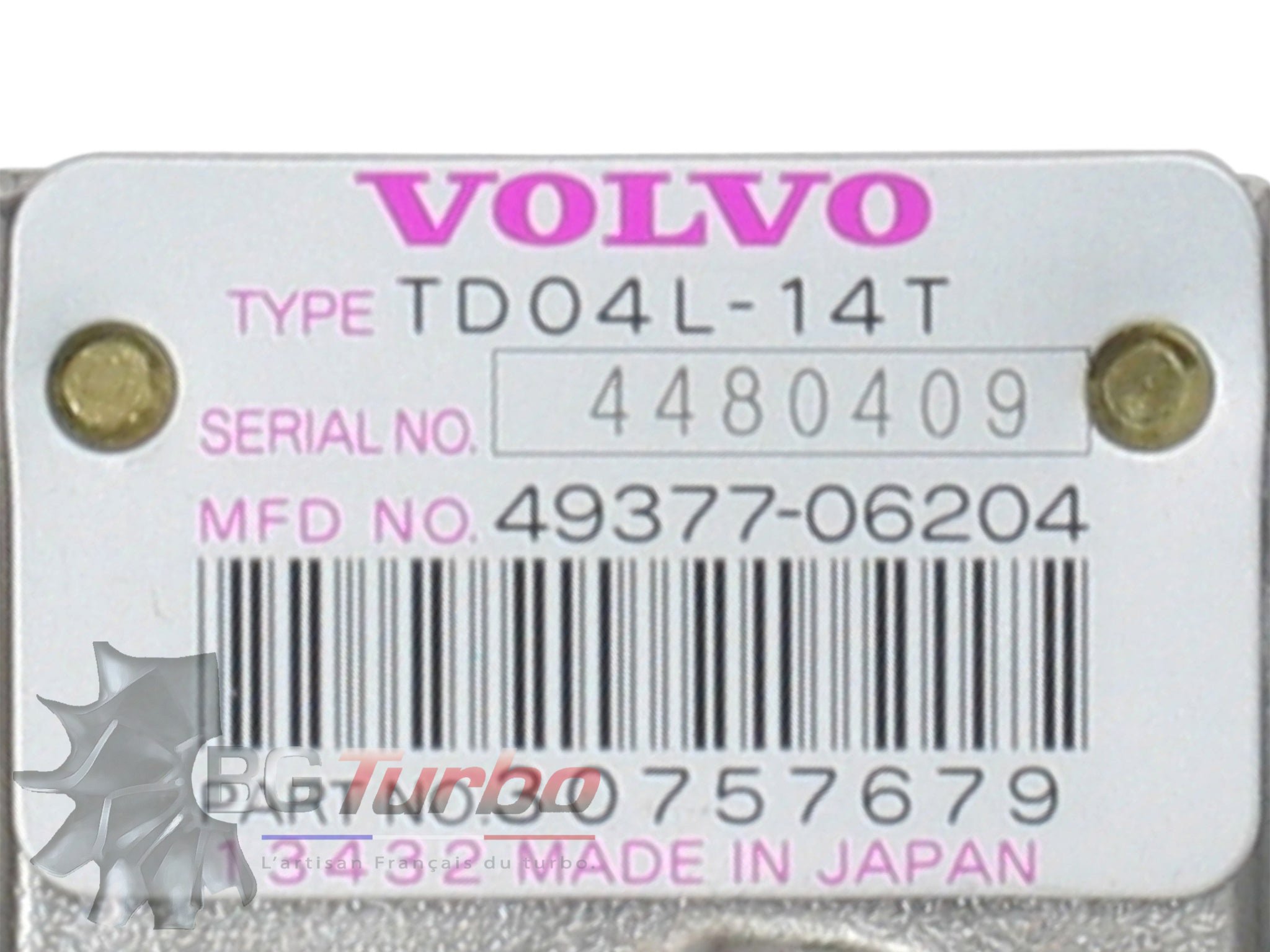 TURBO - NEUF ORIGINE - VL - 4937706204
