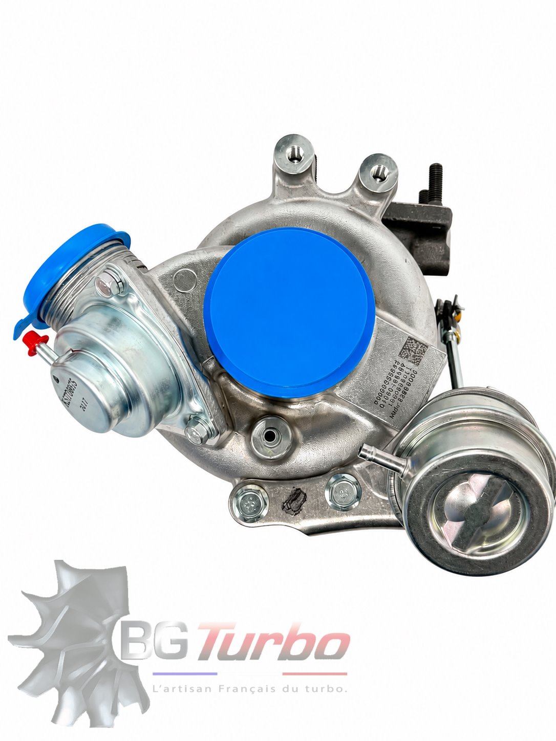 Turbo Turbocompresseur Mitsubishi neuf d'origine TD04HL20TK32S7 pour McLaren MP4-12C équipée du moteur essence M838T 3,8 litres V8 biturbo. Côté droit.
