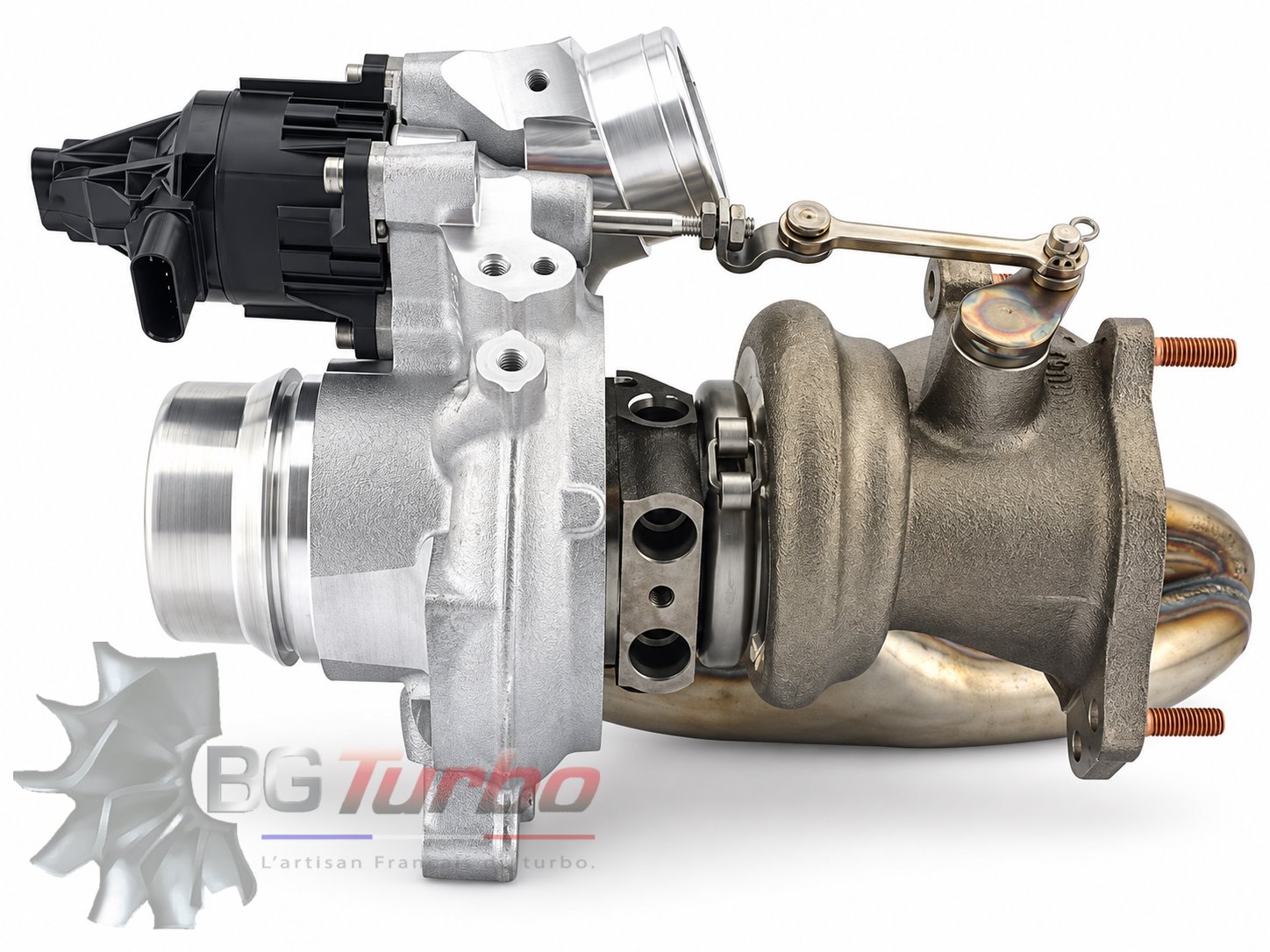 TURBO - NEUF ORIGINE - MHI 49U77-01701 - Turbo twin-scroll à wastegate électronique pour moteur Mercedes-AMG M260 DE20 LA 2,0 L 306 ch, monté sur AMG 35 Classe A W177/V177, CLA C118/X118, GLA H247 et GLB X247, OE A2600904200

