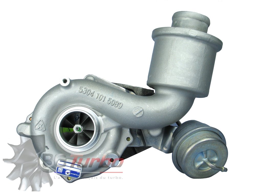 TURBO - HYBRIDE -  NEUF OE PRÉPARÉ EN FRANCE  - STAGE2 - K03 - 6+6 pales - MFS PERFORMANCE K429Diamètre admission - Ind : 39,3 mm / Exd : 56,08 mm / Angle : 30°
