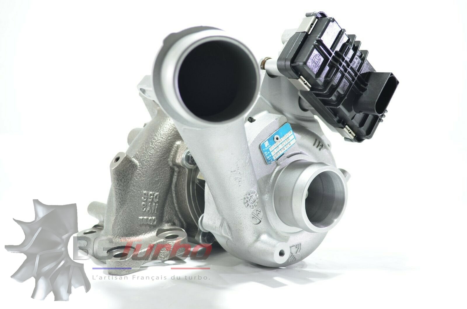 TURBO - HYBRIDE - &nbsp;E/S PRÉPARÉ EN FRANCE &nbsp;- STAGE2 - 0 - 6+6 pales - MFS PERFORMANCE K432Diamètre admission - Ind : 43,03 mm / Exd : 56,08 mm / Angle : 30°
