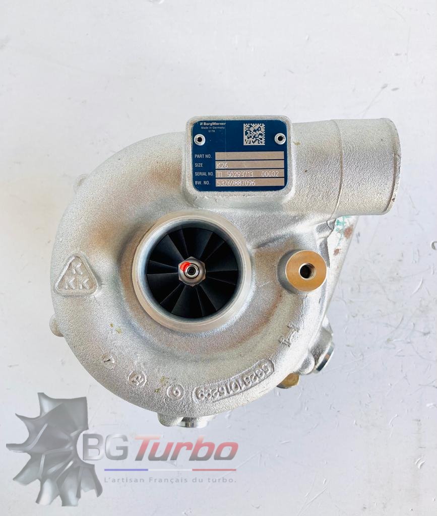 TURBO BORGWARNER K26 NEUF - STEYR MARINE M16 3,2 L 184 CV - 53269707096 - 2173969 - 2173969-0 - 2173969-6 - 2173969-8 - 2173969-9
