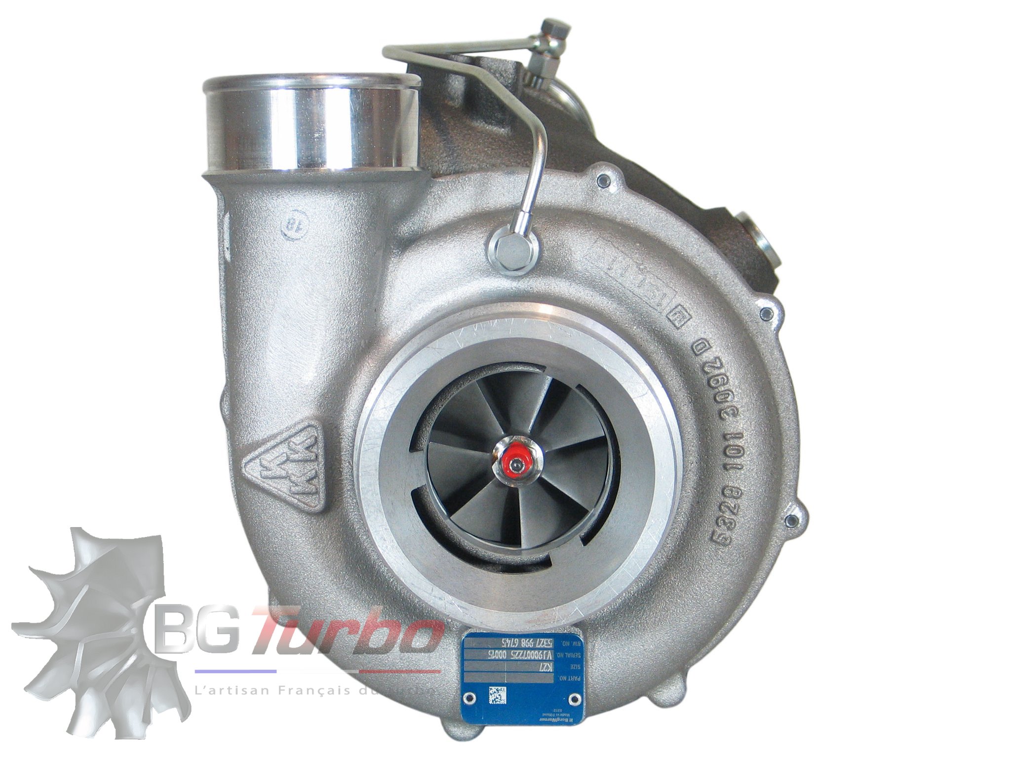 TURBO BORGWARNER K27 NEUF - VOLVO PENTA MARINE TAMD630 63P 5,5 5,6 L 362 381 CV - 3826913 - 3822127 - 53279706789
