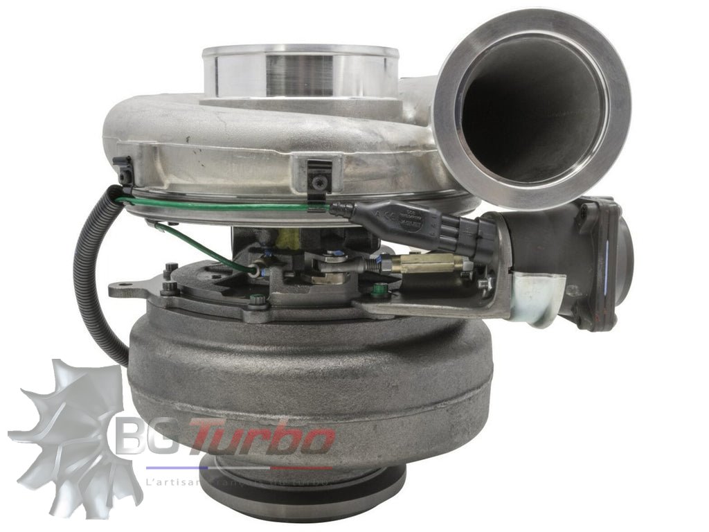 Turbo TURBO NEUF ORIGINE GARRETT GTA4502V - TYPE ACTUATOR PRESSURE - MOTEUR DETROIT DIESEL HIGHWAY TRUCK
