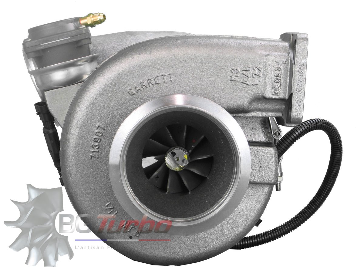 TURBO NEUF ORIGINE GARRETT GTA4502V - TYPE ACTUATOR PRESSURE - MOTEUR DETROIT DIESEL HIGHWAY TRUCK
