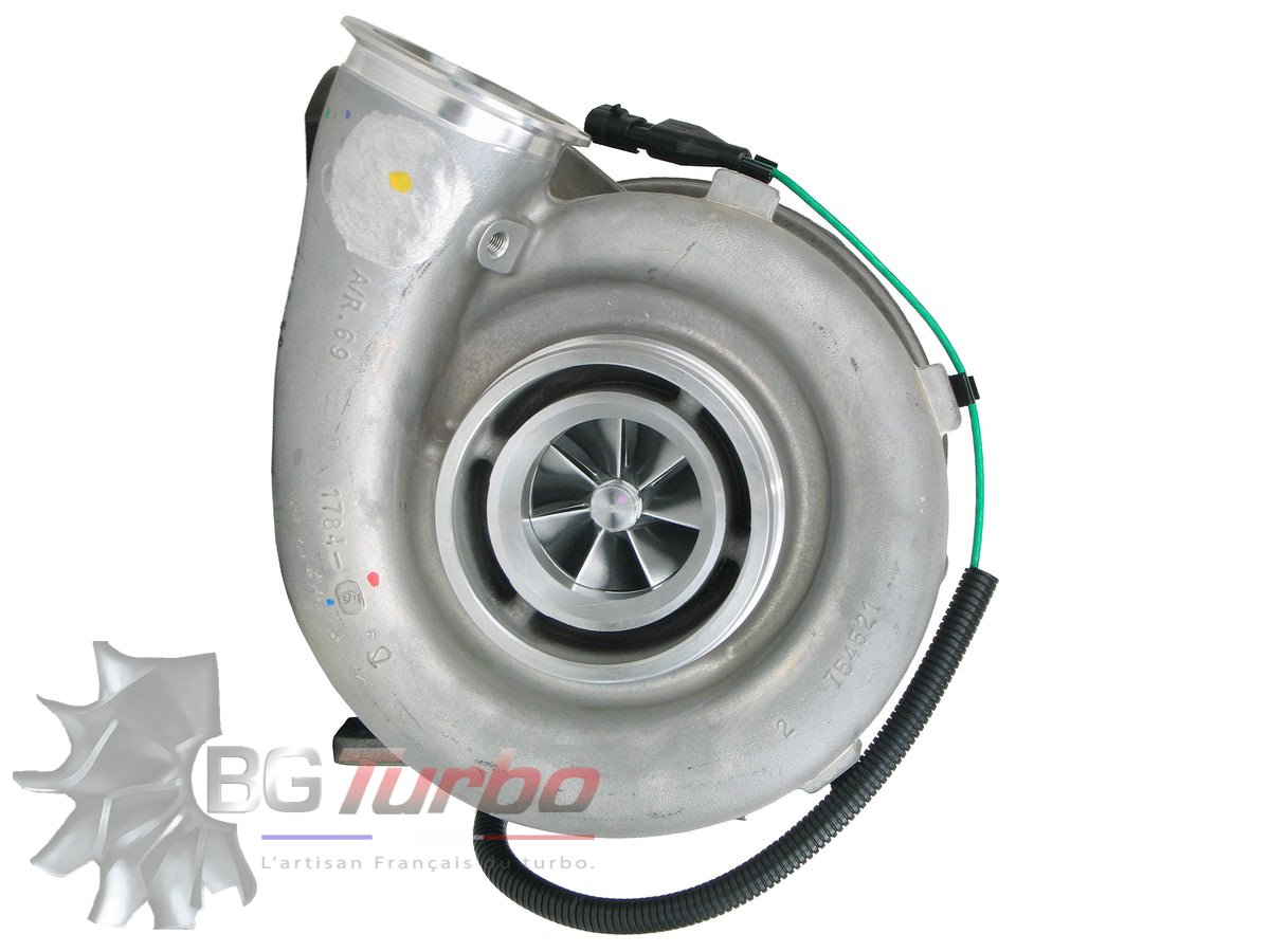 Turbo TURBO NEUF ORIGINE GARRETT GTA4502V - TYPE ACTUATOR PRESSURE - MOTEUR DETROIT DIESEL HIGHWAY TRUCK
