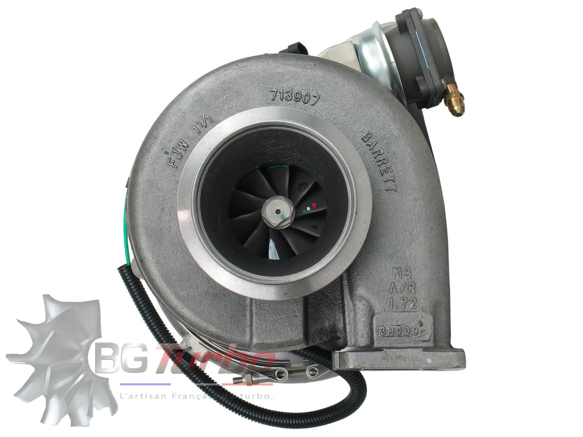 TURBO NEUF ORIGINE GARRETT GTA4502V - TYPE ACTUATOR PRESSURE - MOTEUR DETROIT DIESEL HIGHWAY TRUCK
