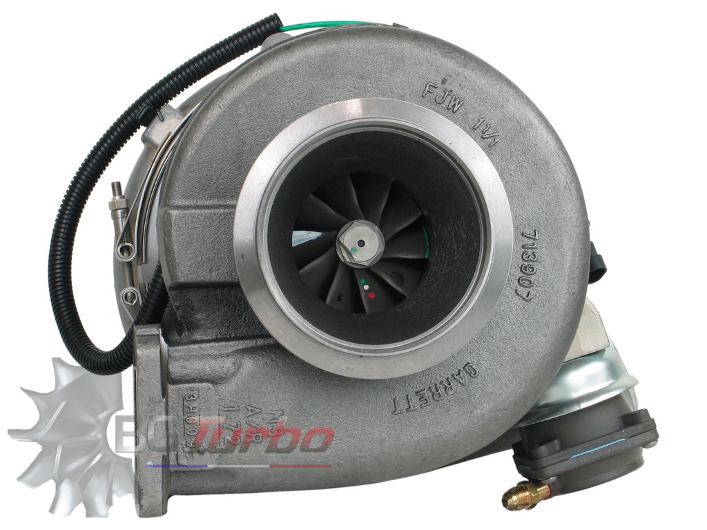 TURBO NEUF ORIGINE GARRETT GTA4502V - TYPE ACTUATOR PRESSURE - MOTEUR DETROIT DIESEL HIGHWAY TRUCK
