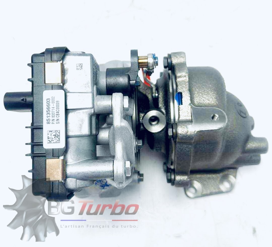 TURBO NEUF ORIGINE GARRETT GTD1241VZK - TYPE ACTUATOR SUTA - MOTEUR BMW 325D TWINPOWER TURBO - VA AVEC LE 833715-0007
