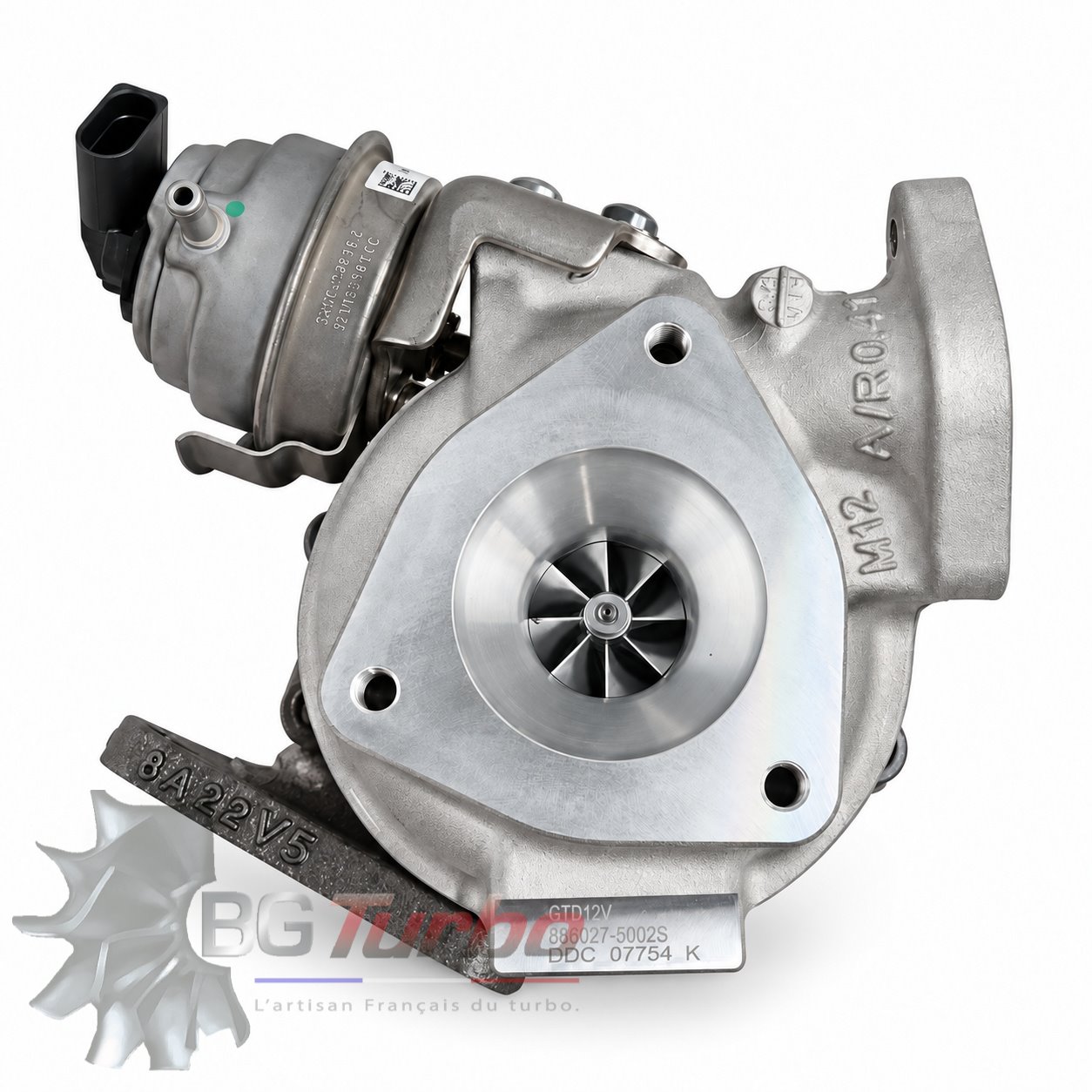 Turbo TURBO NEUF ORIGINE GARRETT GTD1241VZ - TYPE ACTUATOR VACUUM + POSITION SENSOR - MOTEUR ISUZU ELF
