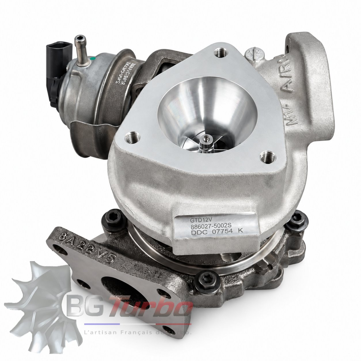 TURBO NEUF ORIGINE GARRETT GTD1241VZ - TYPE ACTUATOR VACUUM + POSITION SENSOR - MOTEUR ISUZU ELF
