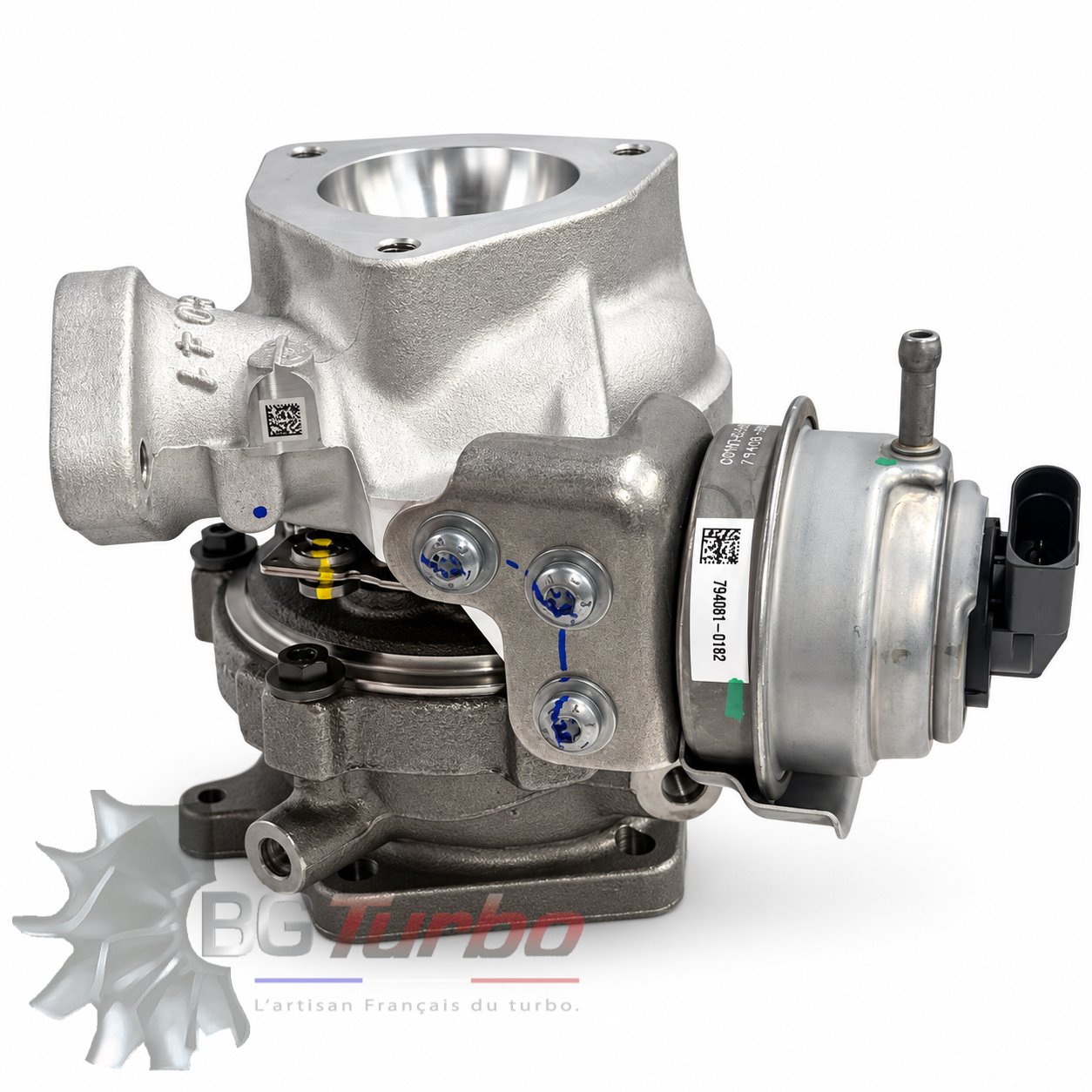 TURBO NEUF ORIGINE GARRETT GTD1241VZ - TYPE ACTUATOR VACUUM + POSITION SENSOR - MOTEUR ISUZU ELF
