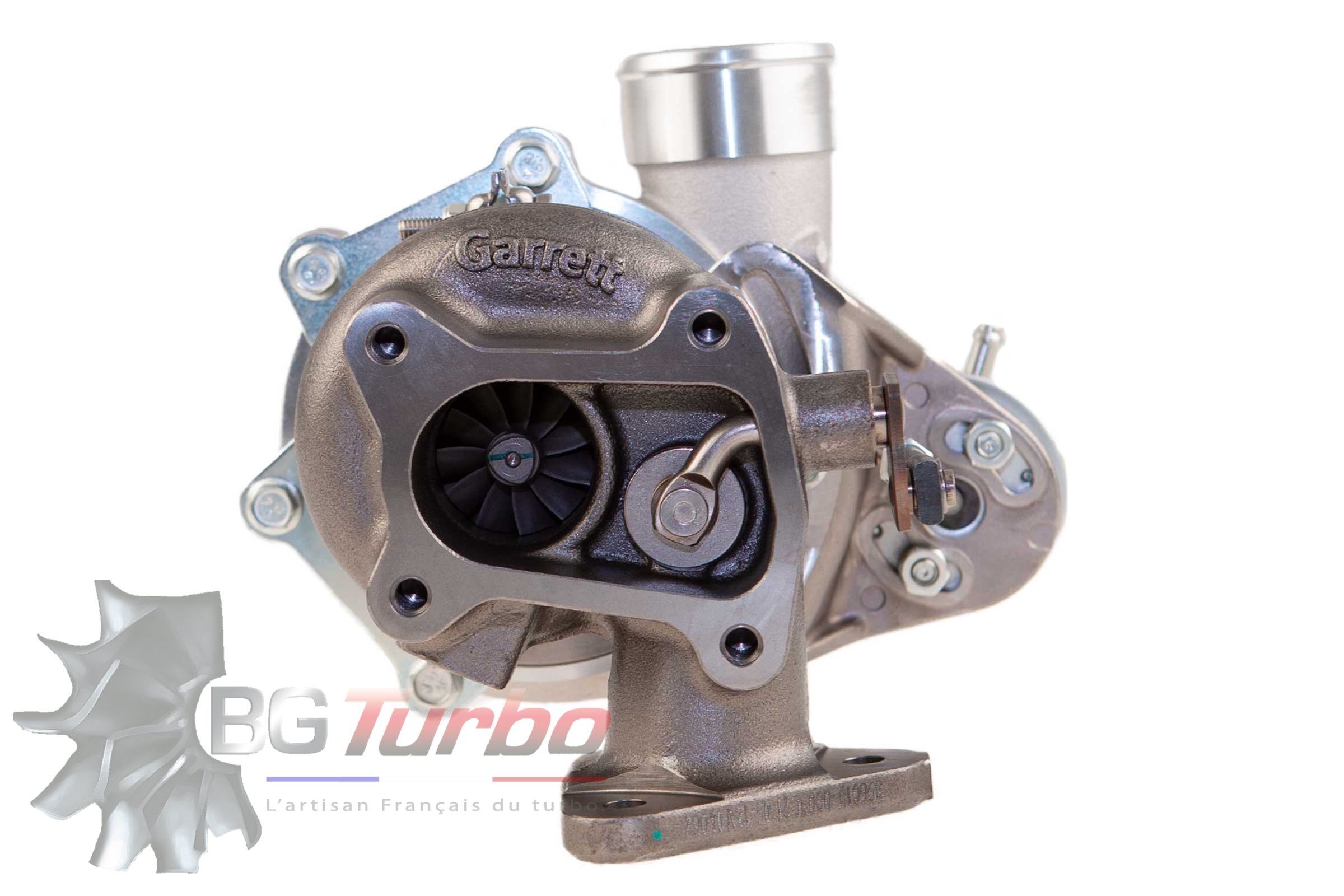 TURBO - NEUF - VL - FULL TURBO, 0.45 O/V, 3-BOLT / 4-BOLT, WG - 896051-5004S - GBC14-200 Roue compresseur taillée masse inducer 34/exducer 46mm. CHRA sur paliers, carter échappement avec waste gate intégrée. Jusqu'à 200cv.
