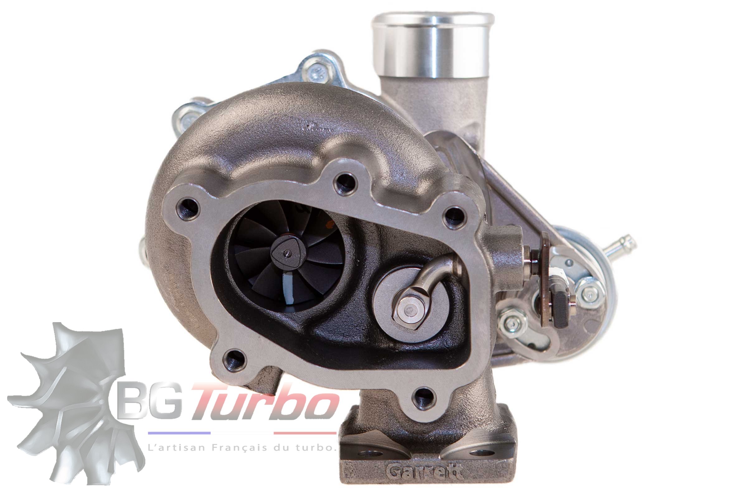 TURBO - NEUF - VL - FULL TURBO, 0.55 O/V, T25 / 5-BOLT, WG - 896053-5003S - GBC20-300 Roue compresseur taillée masse inducer 39/exducer 52mm, aéro GTX GenII. CHRA sur paliers, carter échappement avec waste gate intégrée compatible GTBC17/20/22. Jusqu'à 300cv.
